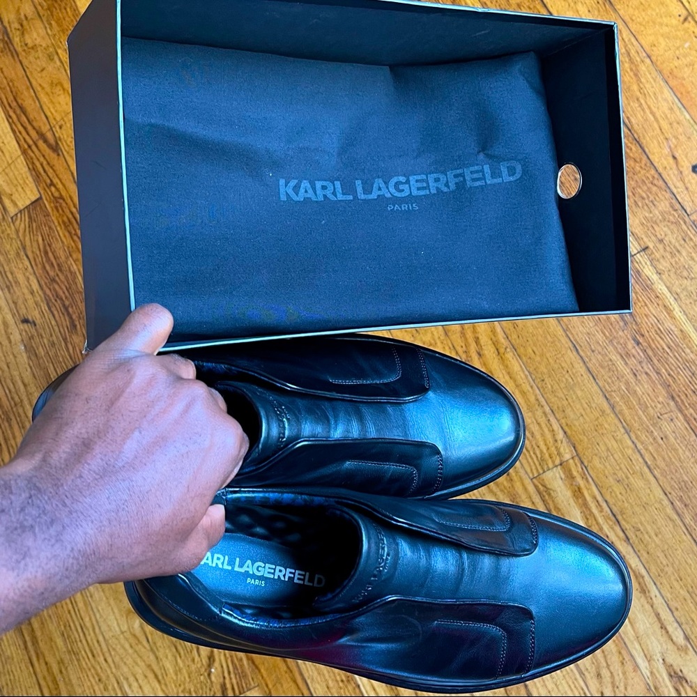Brand new KARL LAGERFELD leather Sneakers